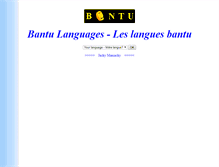 Tablet Screenshot of bantu-languages.com